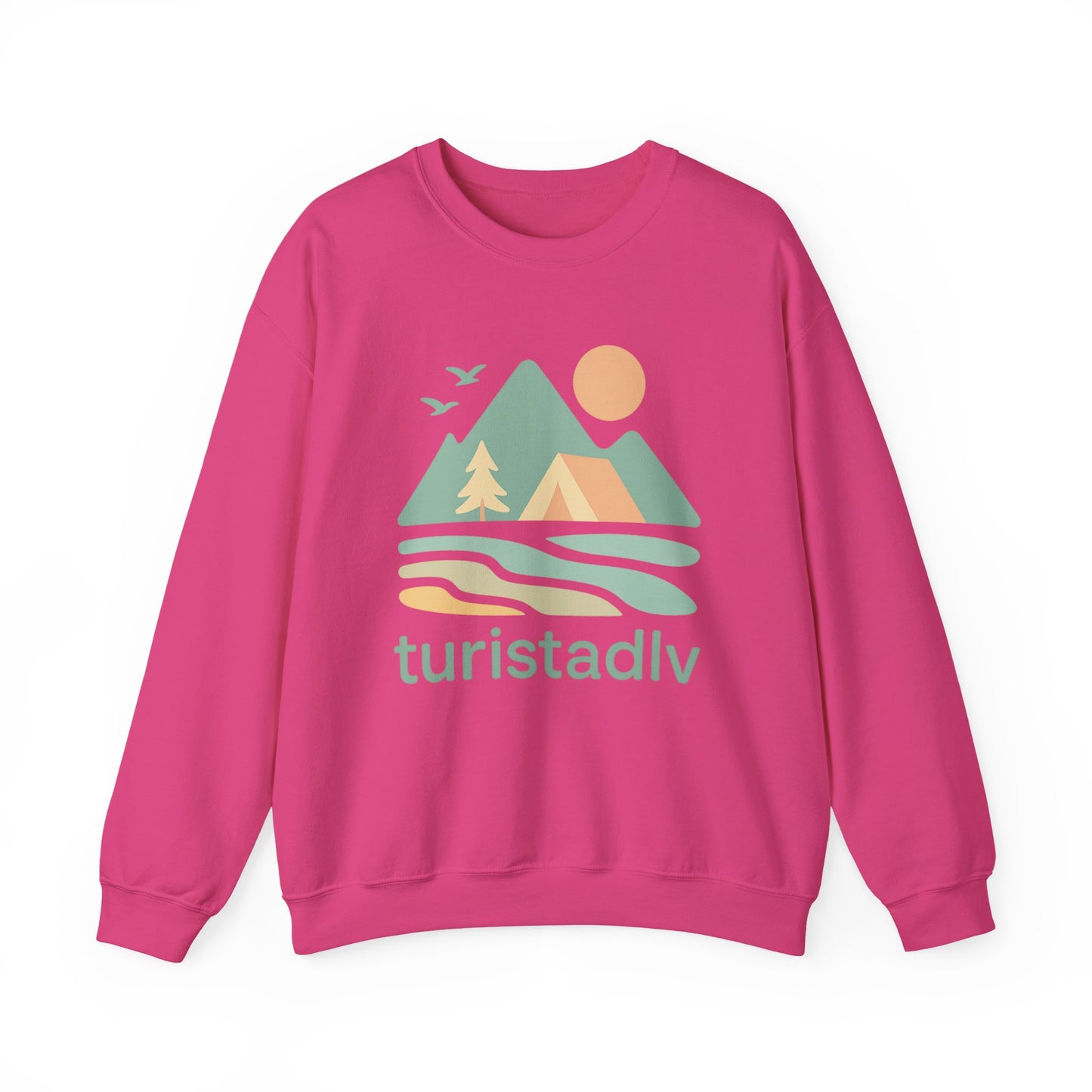 Sudadera unisex de cuello redondo inspirada en la naturaleza, Ambientes acogedores al aire libre, ropa casual, ropa de senderismo, regalo para aventureros