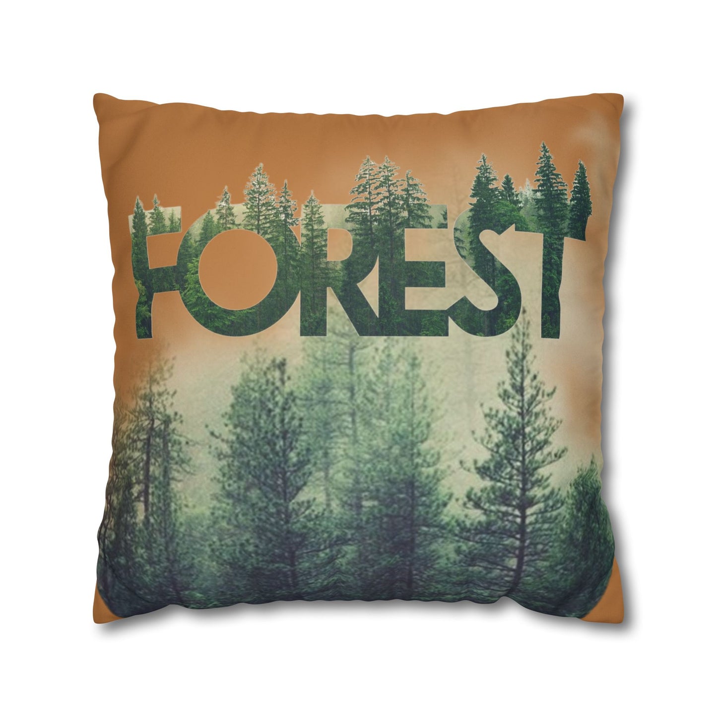 Funda de cojín con temática de bosque, decoración acogedora para el hogar, regalo de amantes de la naturaleza, vibraciones salvajes, camping