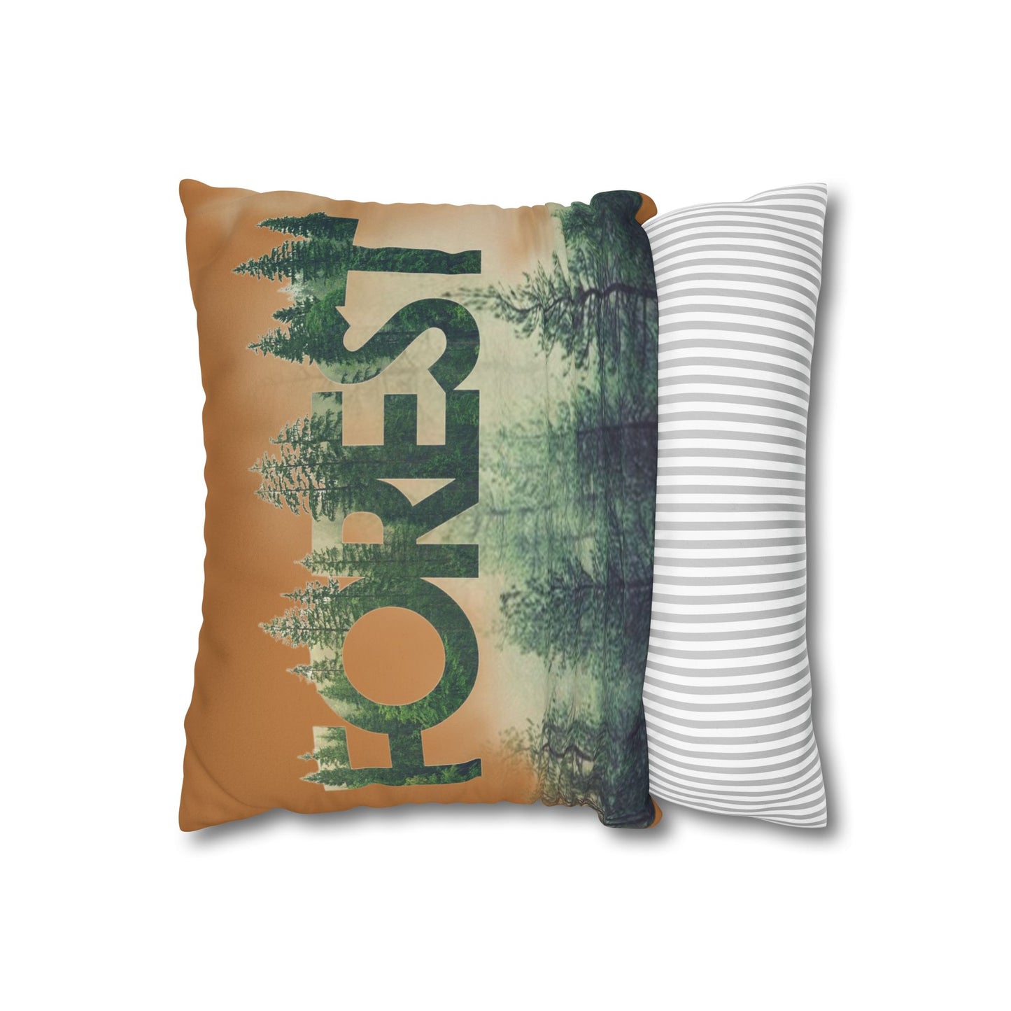 Funda de cojín con temática de bosque, decoración acogedora para el hogar, regalo de amantes de la naturaleza, vibraciones salvajes, camping
