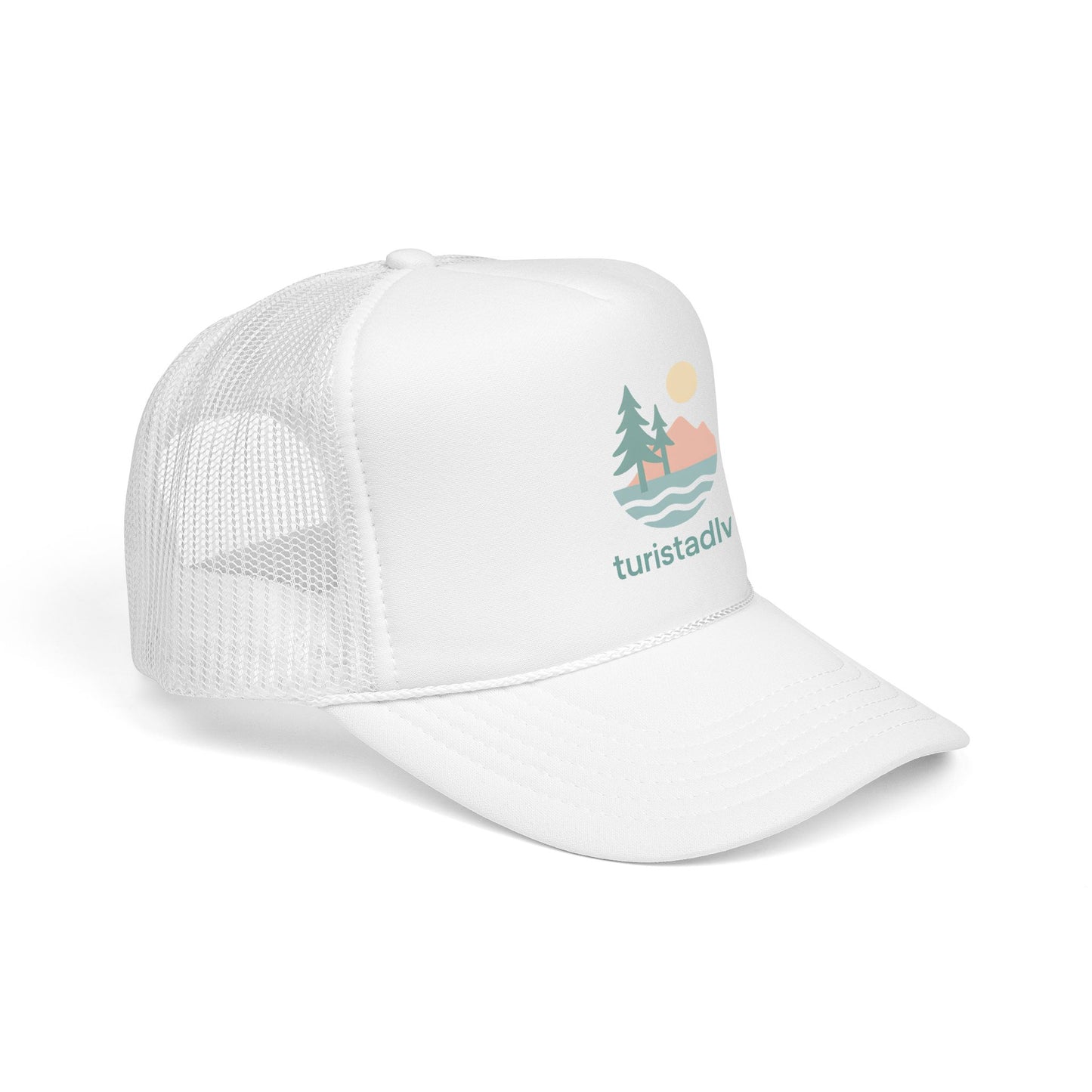 Gorra tipo retro de naturaleza, diseño de lago al atardecer, gorra de surfista con olas, diseño de árboles y montaña, regalo de senderista