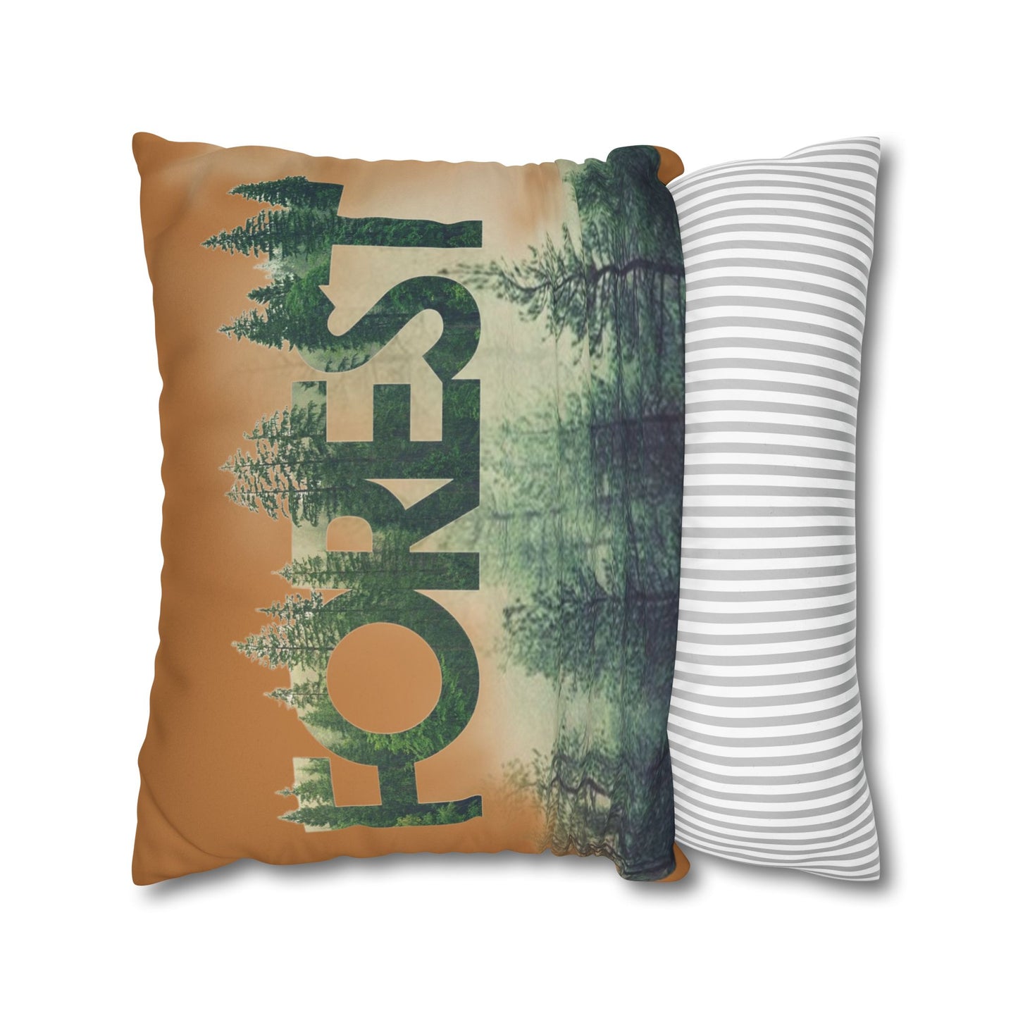 Funda de cojín con temática de bosque, decoración acogedora para el hogar, regalo de amantes de la naturaleza, vibraciones salvajes, camping