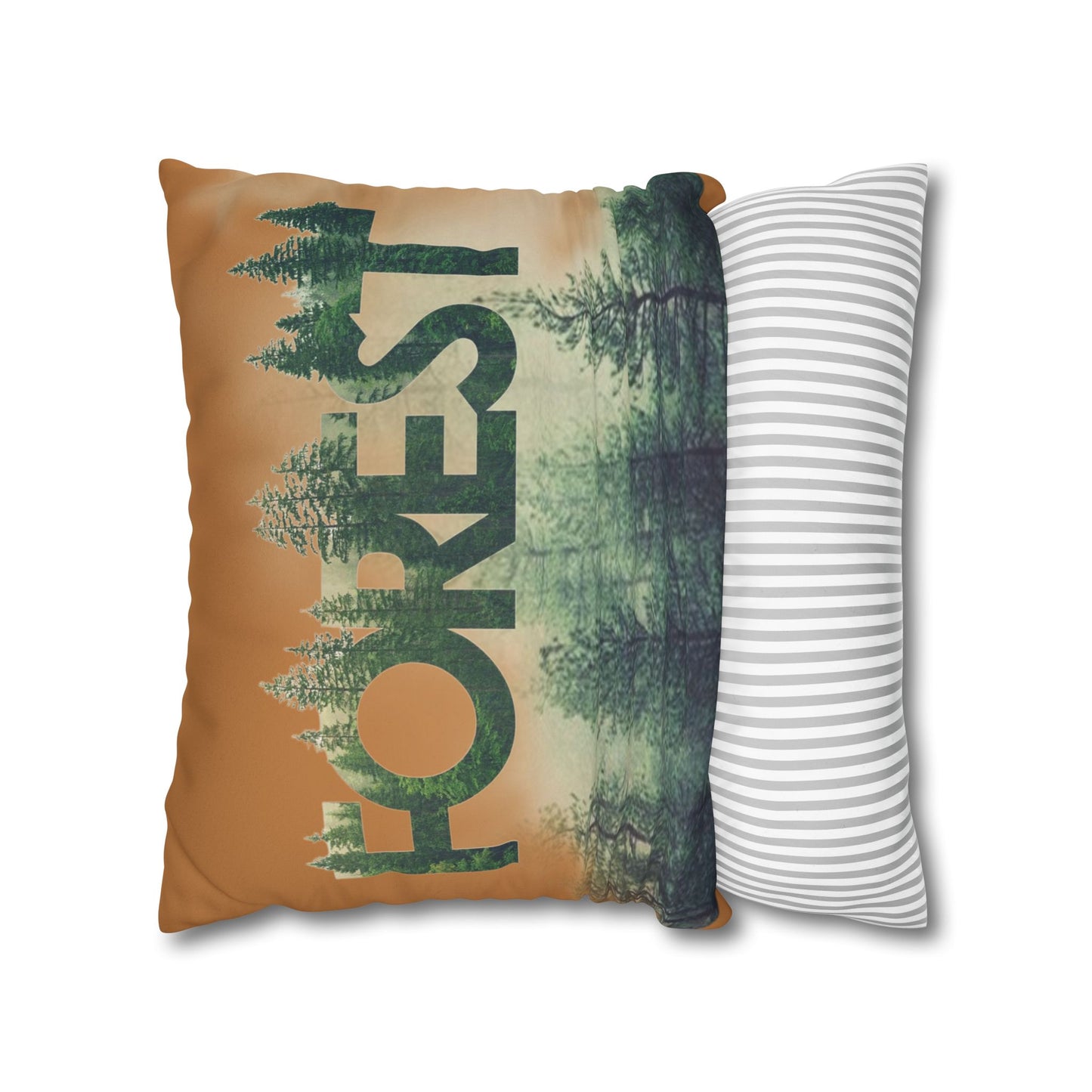 Funda de cojín con temática de bosque, decoración acogedora para el hogar, regalo de amantes de la naturaleza, vibraciones salvajes, camping