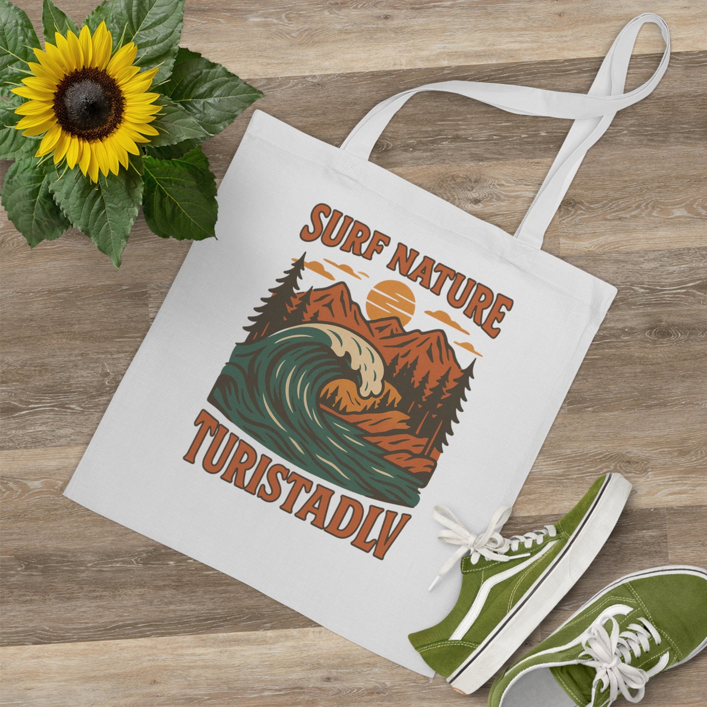 Bolsa de camping retro, perfecta para aventureros, tote bag,compras ecológicas, días de playa, regalo para amantes de la naturaleza, regalo de vida al aire libre.