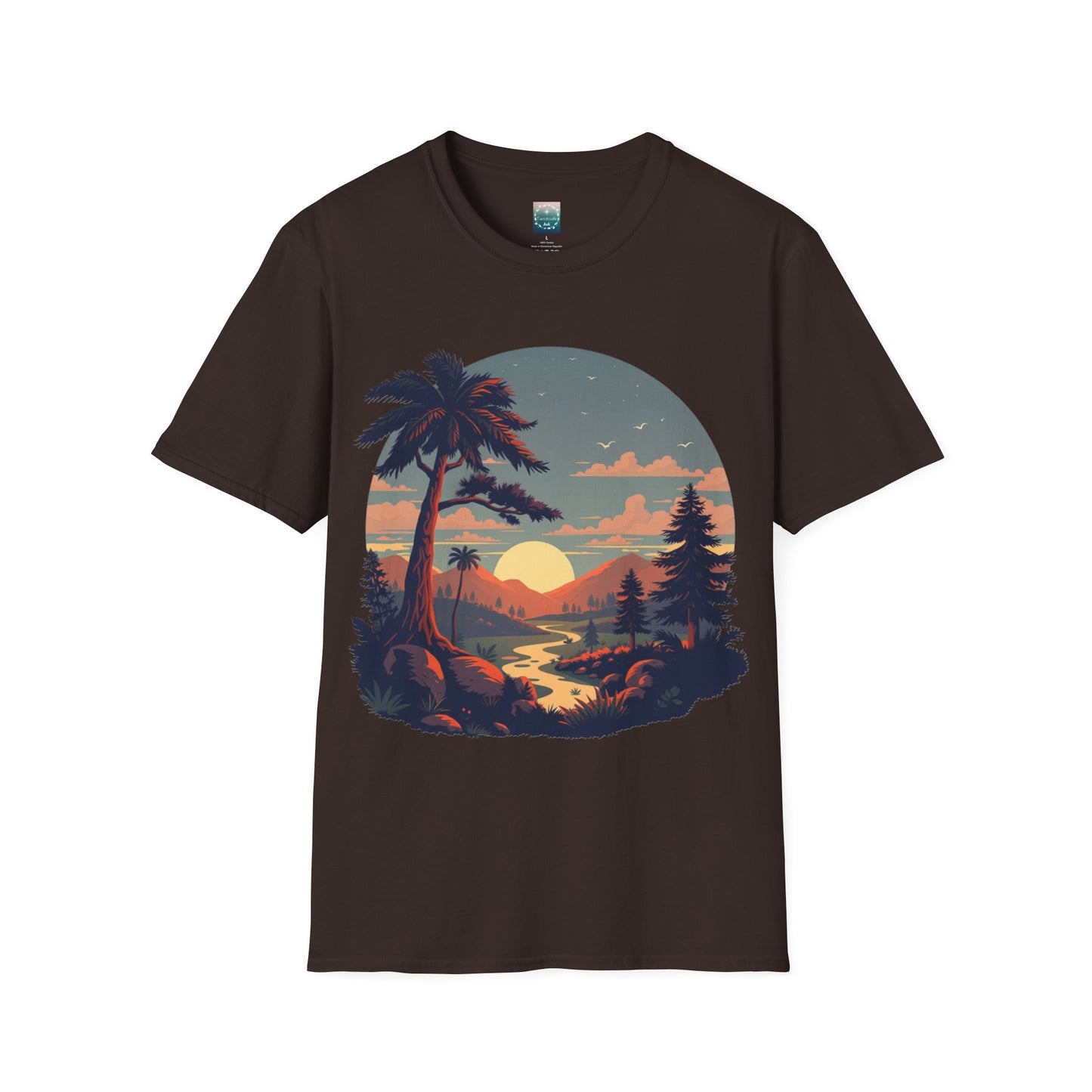 Sunrise shirt, mountain t-shirt, nature t-shirt, forest shirt, camping t-shirt, outdoor shirt, environmental gift