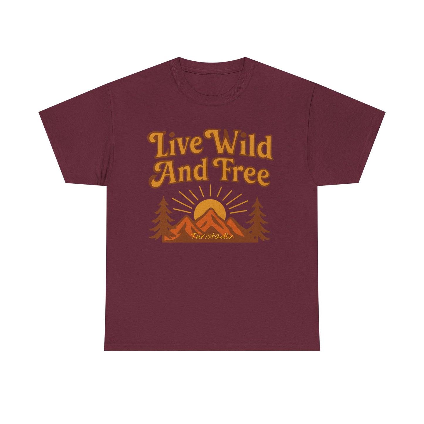 Camiseta de libre y salvaje en ambiente al aire libre, Camisa de senderismo, Camiseta de aventura, Regalo para amantes de la naturaleza.