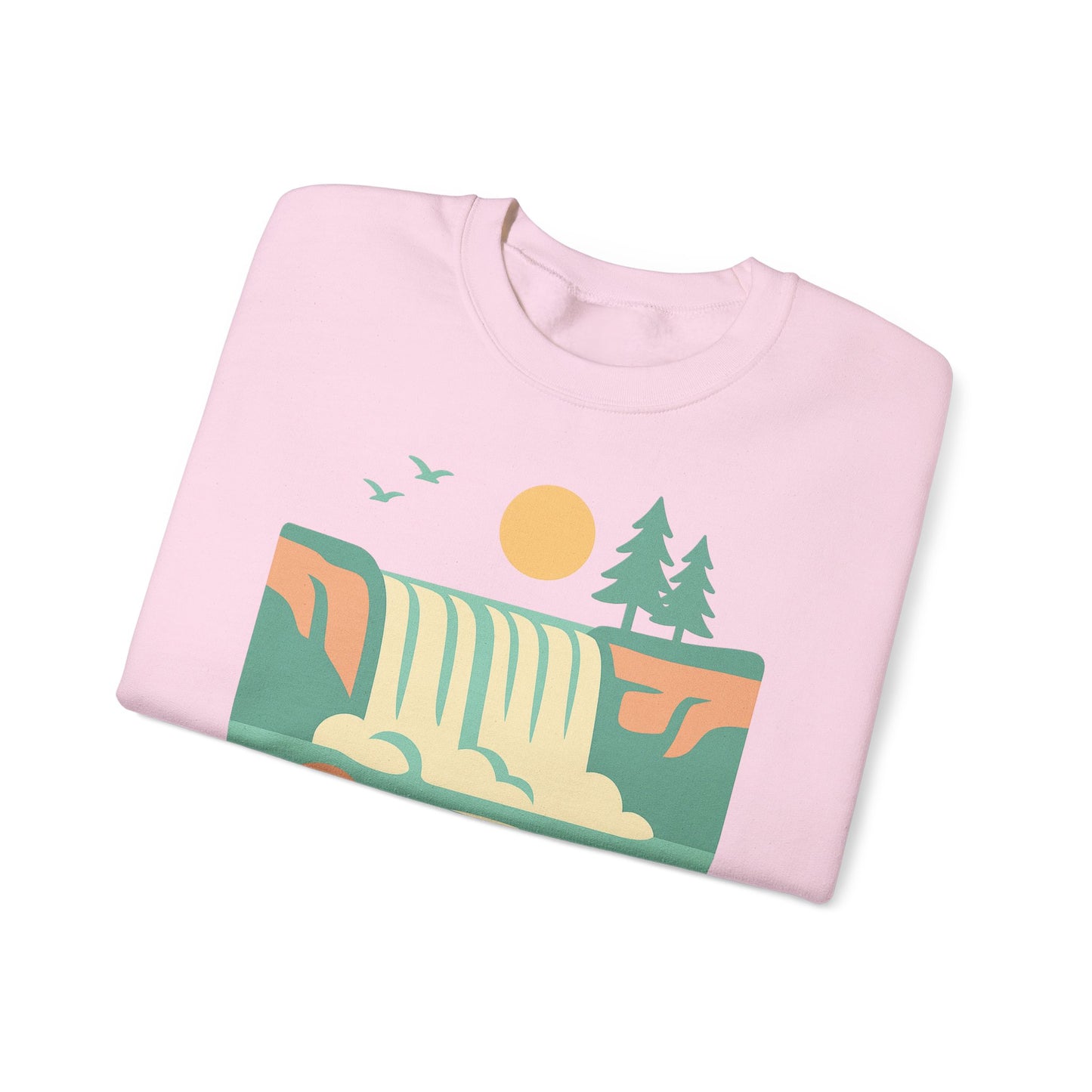 Sudadera de naturaleza, ropa para exteriores, suéter de cascada, regalo perfecto para los amantes de la naturaleza, ropa de viajes, río, mar.
