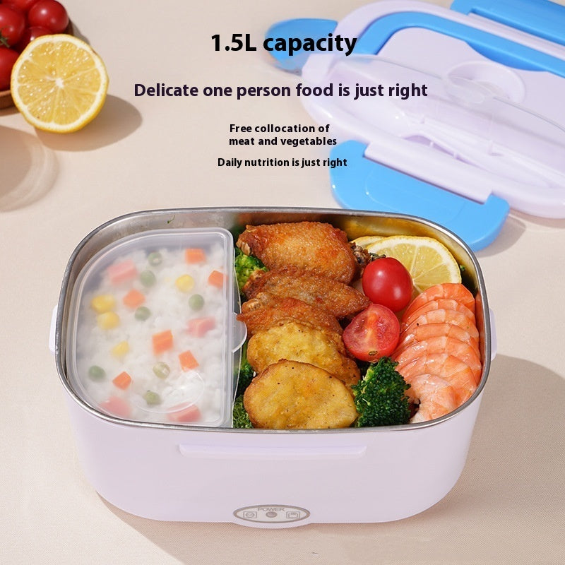 Portable electric lunch box, camper thermos, thermal lunch box, car lunch box, for home.