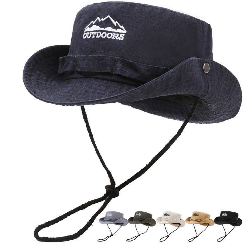 Cotton Sunproof Bucket Hat Mountaineering Club Outdoor Summer Camping Surfing Hat
