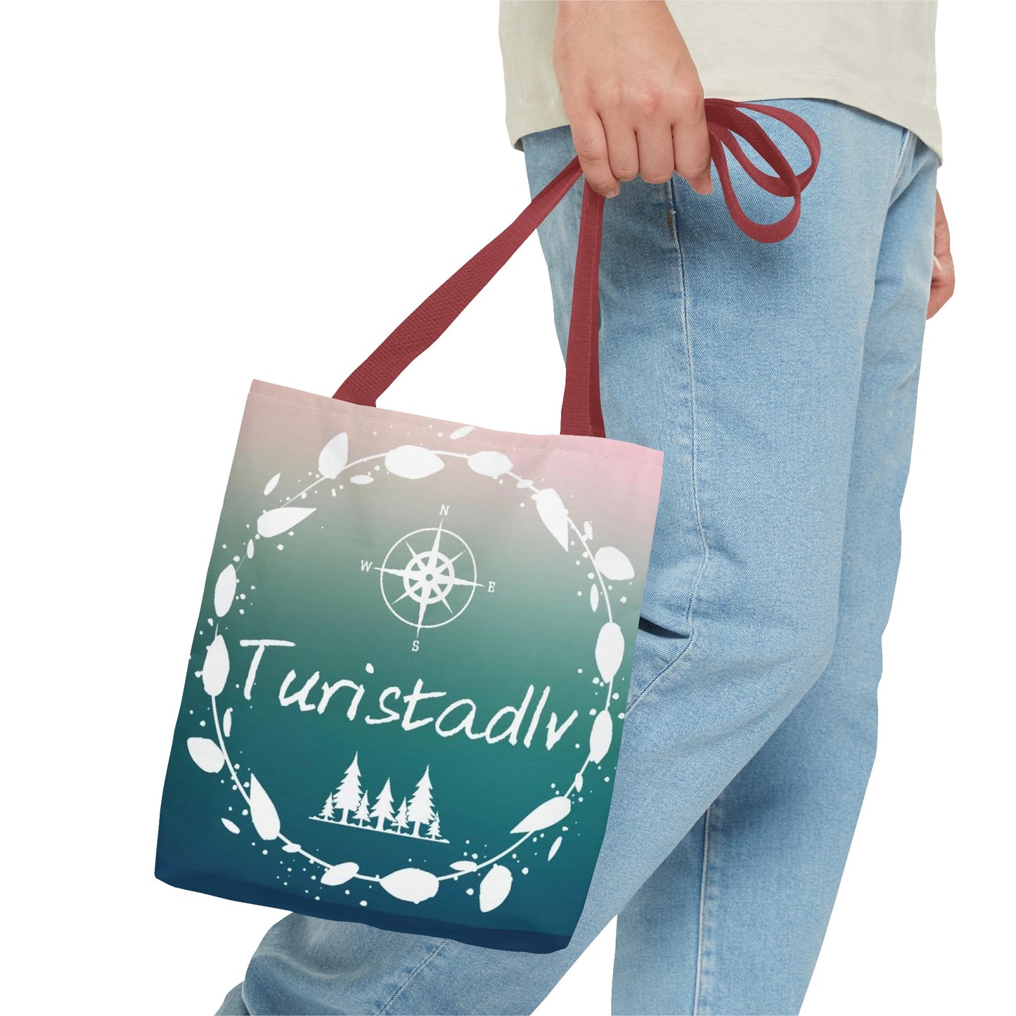 Traveler's tote bag, mountain bag, compasses, cloth bag, traveler's bag, travel gift, excursion bag, shopping bag.