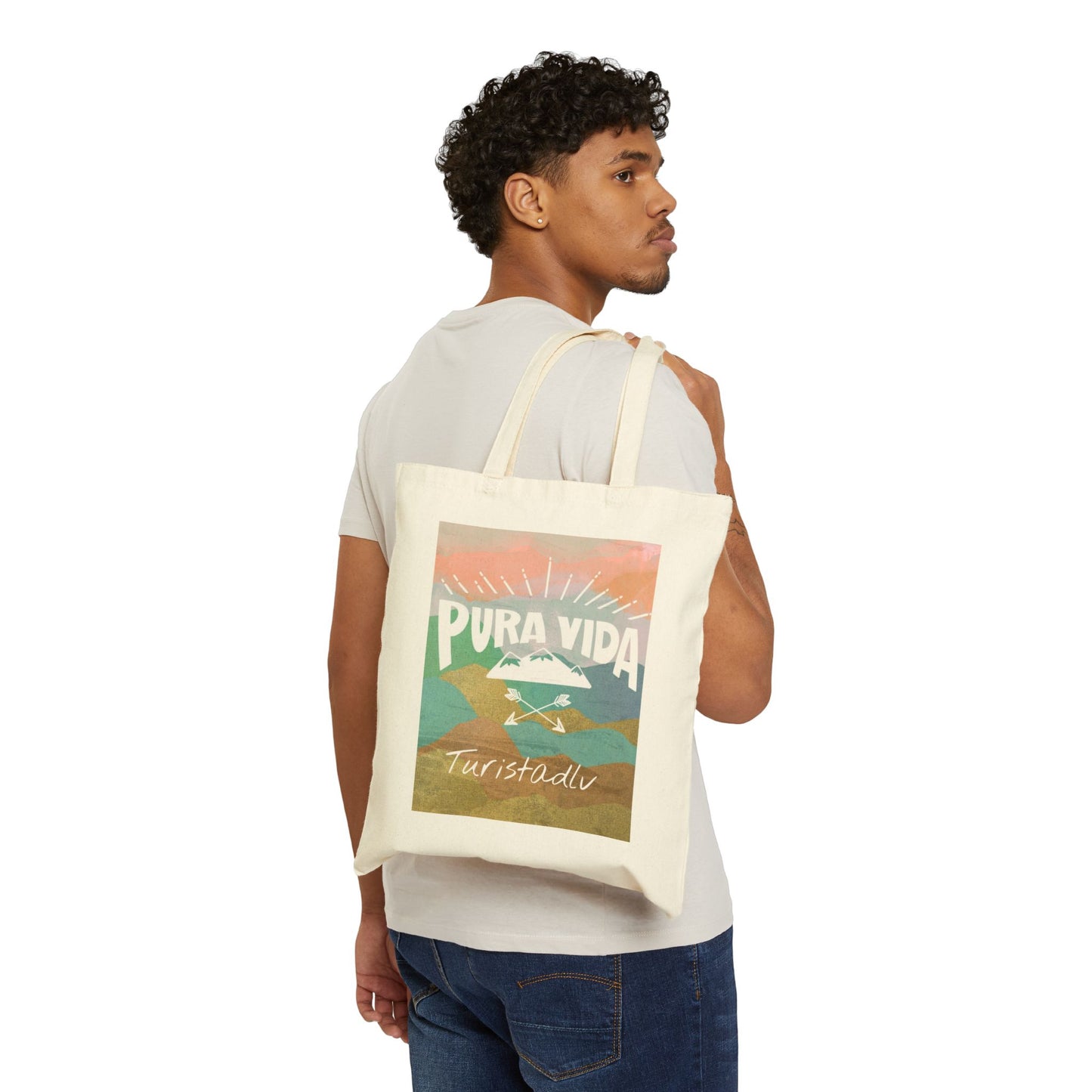 Traveler's Tote Bag, Mountain Bag, Compasses, Cloth Bag, Traveler's Canvas Bag, Travel Gift, Hiking Bag, Eco-Friendly Bag