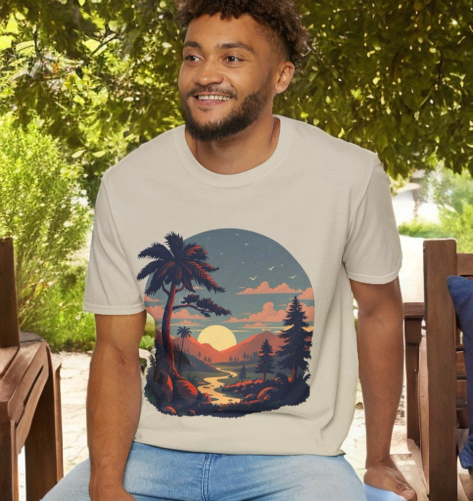 Sunrise shirt, mountain t-shirt, nature t-shirt, forest shirt, camping t-shirt, outdoor shirt, environmental gift
