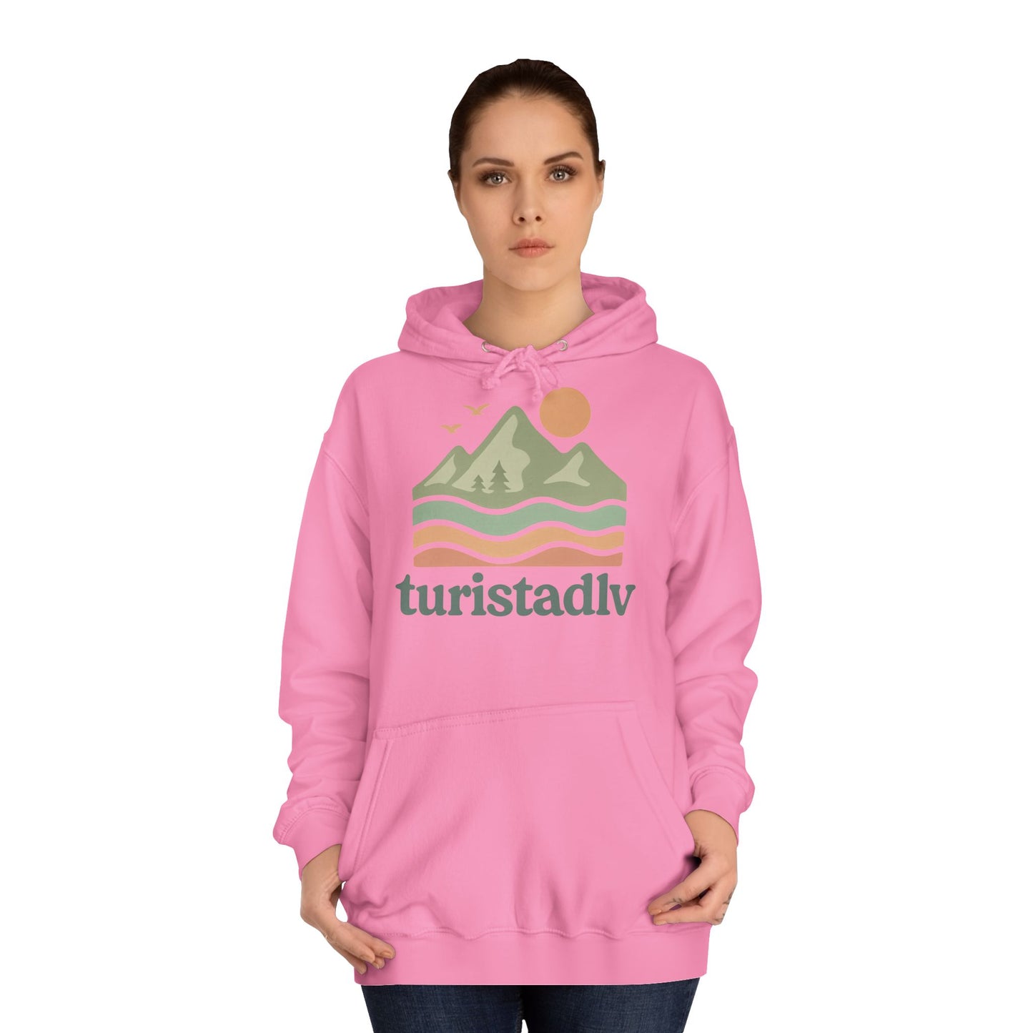 Acogedora sudadera universitaria unisex con diseño natural, aventura al aire libre, regalo de viaje, ropa casual, diseño ecológico, unisex