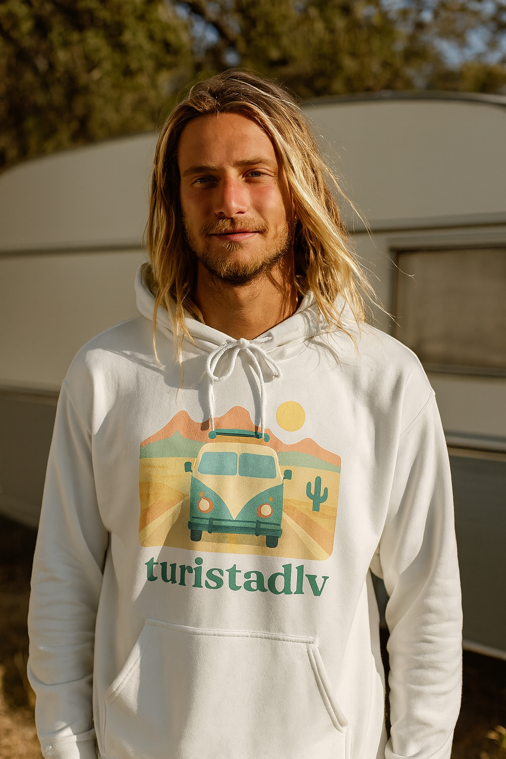 Sudadera de camper, sudadera con capucha de viaje, regalo para viajeros, viaje por carretera de verano, ropa de aventura acogedora, van Life