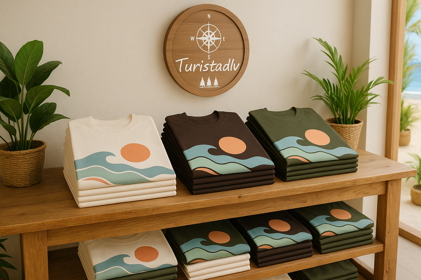 Camiseta Beach Vibes, Camiseta casual de verano, regalo perfecto para los amantes del océano, ropa de vacaciones, camiseta gráfica de olas