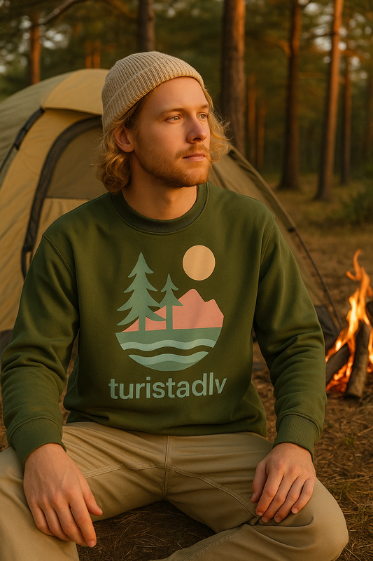 Acogedor suéter de vida al aire libre, naturaleza de montaña, regalo viajero, sudadera de aventura, senderismo, pasión por los viajes, amante de la naturaleza