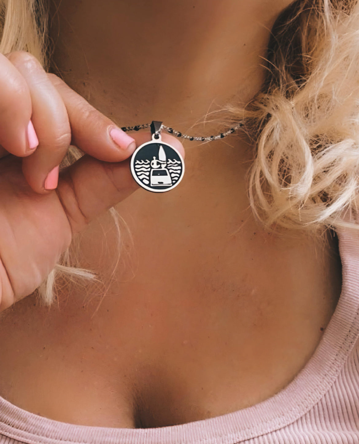 Camper necklace, Camper, van, camper van lover, vw, van pendant, furg, surf, beach