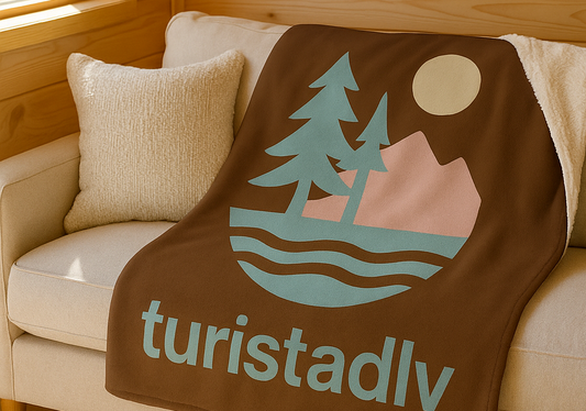 Acogedora manta Sherpa de aventura al aire libre, regalo de camping, decoración del hogar, amantes de la naturaleza, manta acogedora para noches frías.