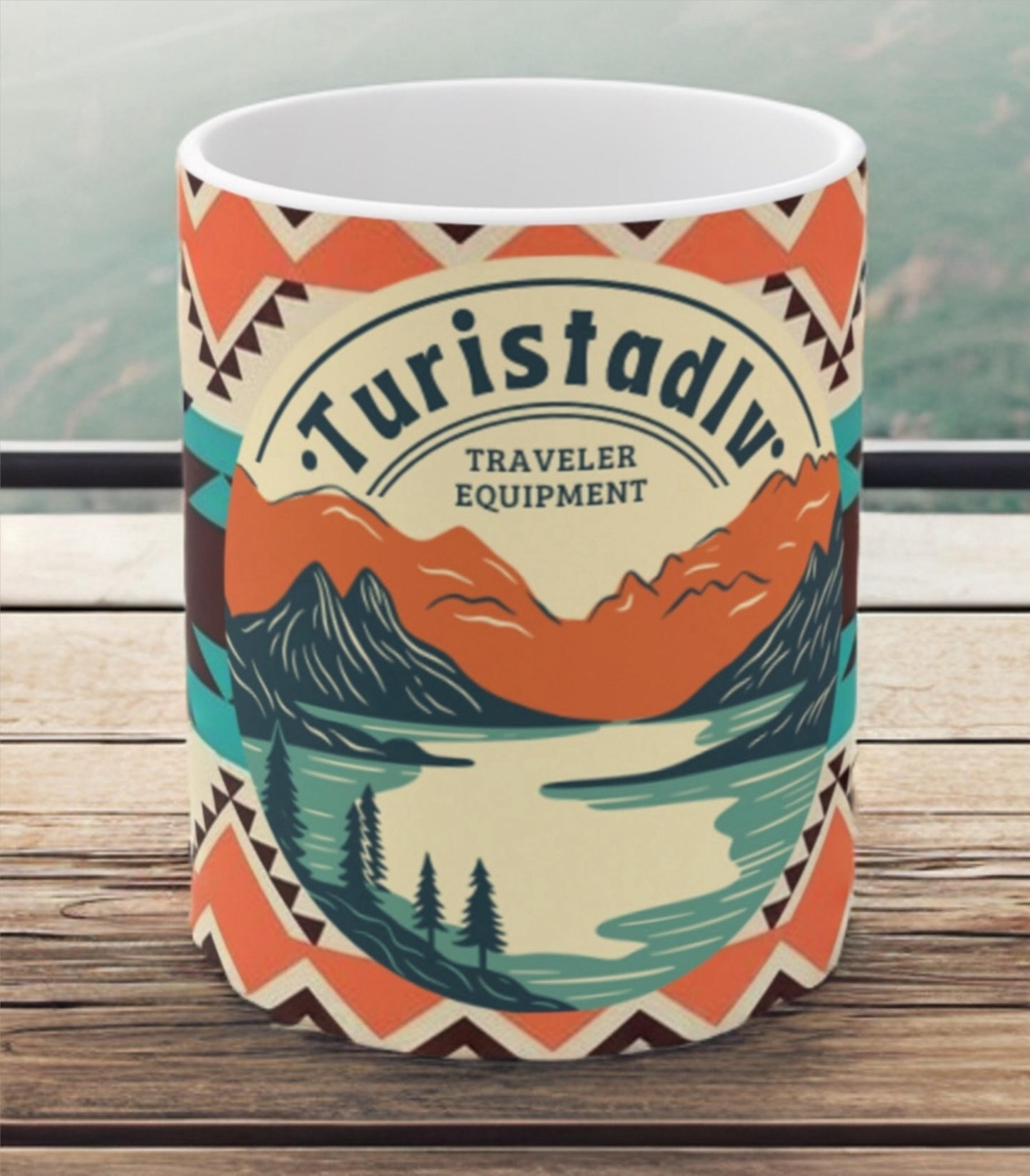Viajero, taza de viaje, taza viajera, regalo de viaje, taza de viajero, taza de nómada, taza de aventura, taza inspiradora, taza azteca
