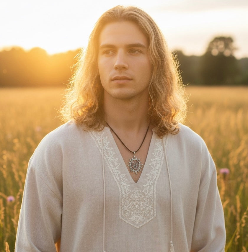 Collar Sol y Montaña en Acero Inoxidable, Amuleto Outdoor, Collar Naturaleza Aventura, collar sol montaña, collar naturaleza, collar outdoor, collar acero inoxidable, joyería aventurera, collar para viajeros, regalo montaña, collar boho montaña