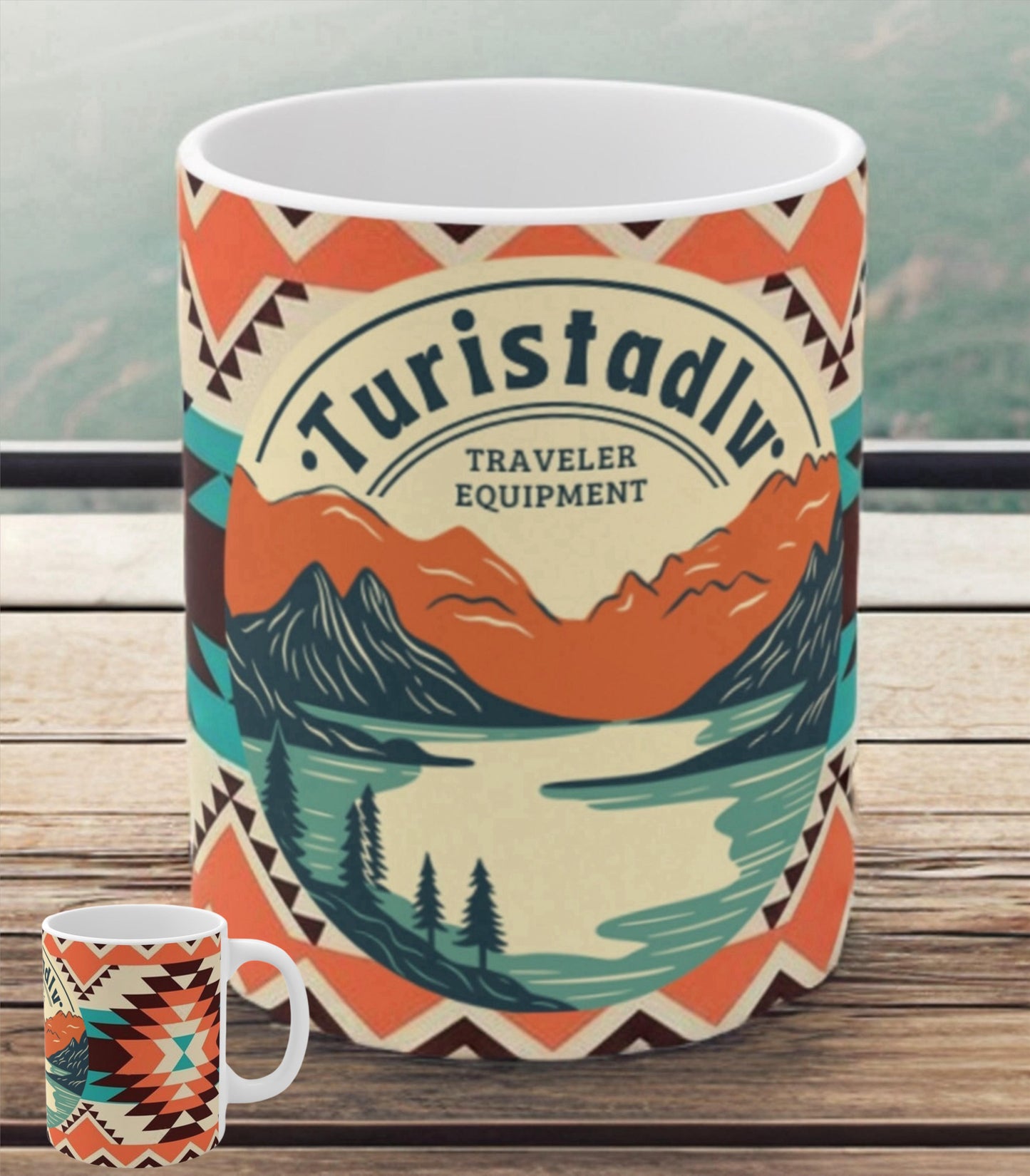 Viajero, taza de viaje, taza viajera, regalo de viaje, taza de viajero, taza de nómada, taza de aventura, taza inspiradora, taza azteca
