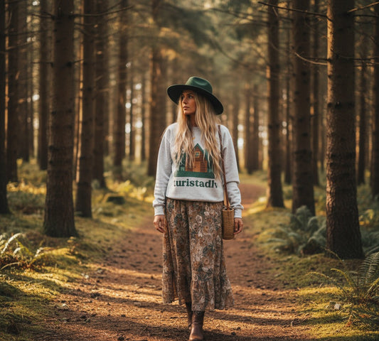 Sudadera de cabaña en el bosque, Paisaje natural de montaña, escena forestal, sudadera de paisaje natural, regalo de camping, viaje, montaña