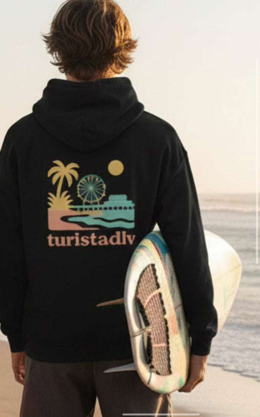 Sudadera con capucha de California, suéter de playa de Santa Mónica, regalo de la ruta 66, sudadera de Venice Beach, muelle de Santa Mónica