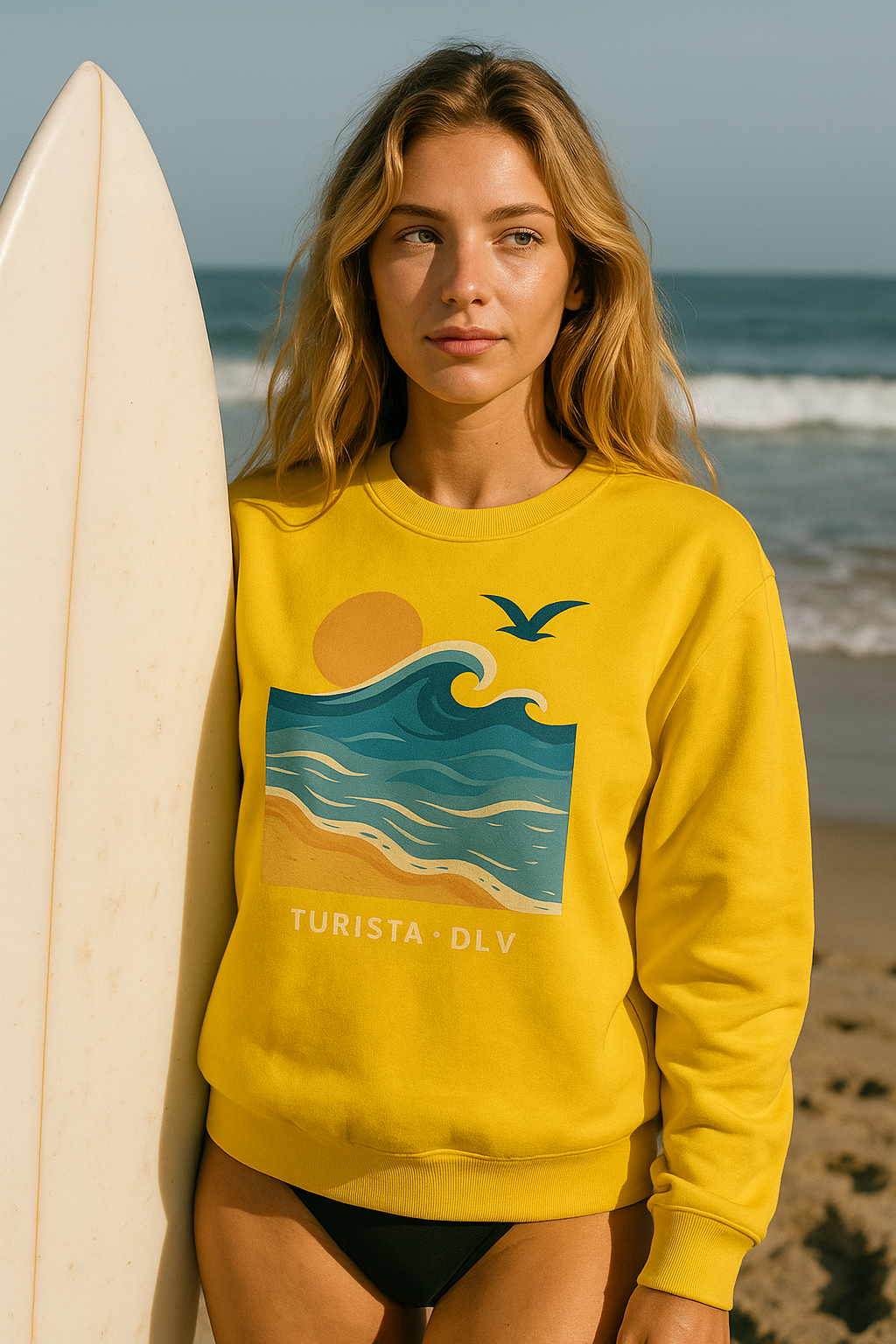 Sudadera Beach Vibes, suéter Ocean Sunset, regalo para los amantes del surf, ropa casual cómoda, perfecta para el verano, viaje a la playa
