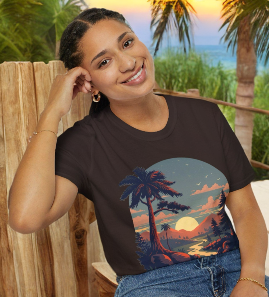 Sunrise shirt, mountain t-shirt, nature t-shirt, forest shirt, camping t-shirt, outdoor shirt, environmental gift