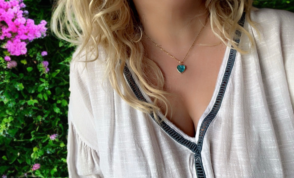 POSIDONIA heart necklace, love jewelry, heart charm, heart pendant, pendant necklace, wife gift, heart jewelry, girlfriend gift