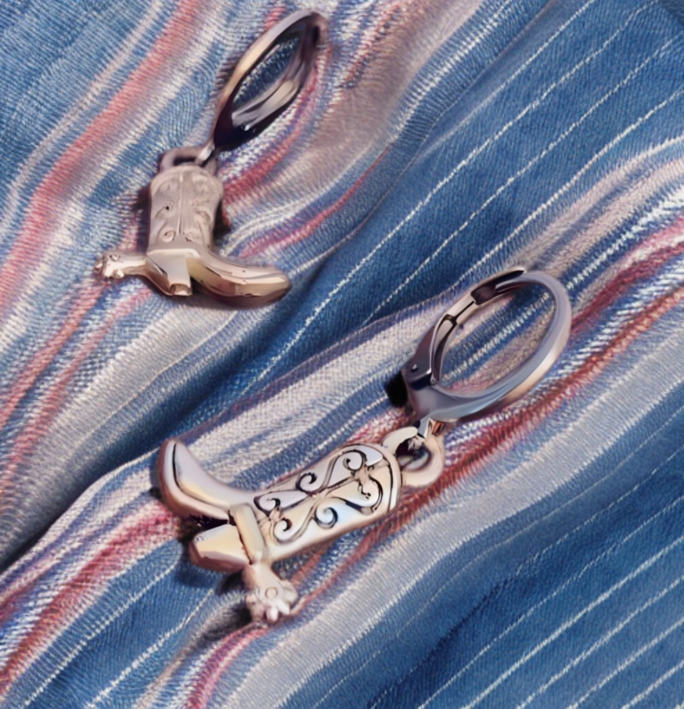 Earrings, Hoops, WESTERN BOOTS, boot earrings, cowboy, American style, cowboy boot earrings, boots, cowboy boot, western.