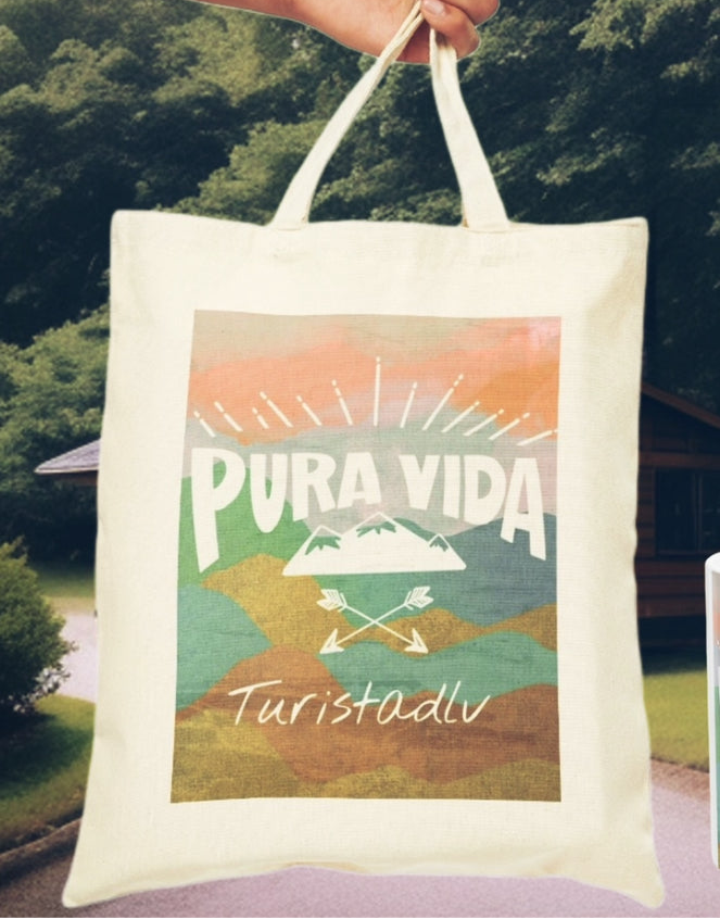 Traveler's Tote Bag, Mountain Bag, Compasses, Cloth Bag, Traveler's Canvas Bag, Travel Gift, Hiking Bag, Eco-Friendly Bag