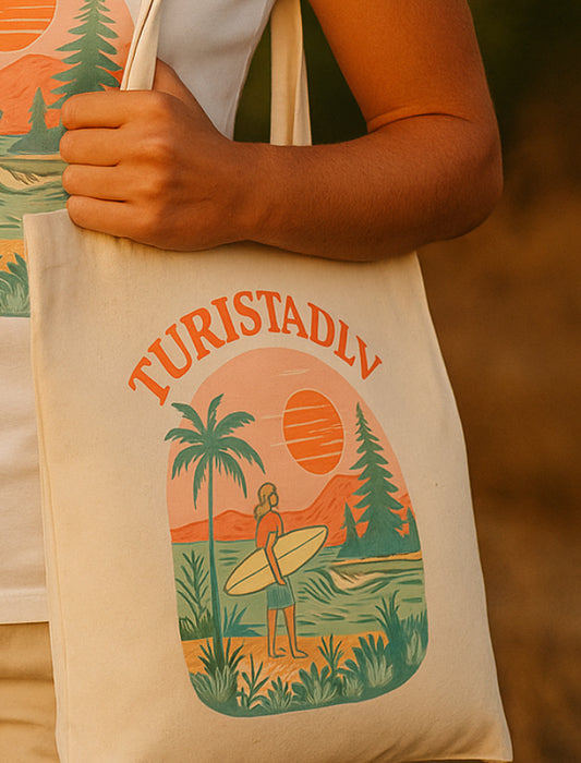Tote bag estilo mediterráneo, Bolsa de mano con diseño de surf para amantes de la playa, bolsa para vacaciones, bolsa ecológica, bolsa de verano, regalo para surfistas