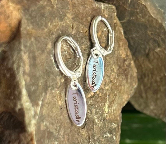 Traveler earrings, TURISTADLV, Hoops, traveler jewelry, traveler gift, free, travel, backpacker, hoop earrings, stackable hoops, surfing