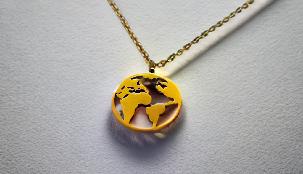 World pendant, WORLD necklace, Traveler necklace, Traveler gift, World map, Globe, Travel gift, Nomad, Travel jewelry