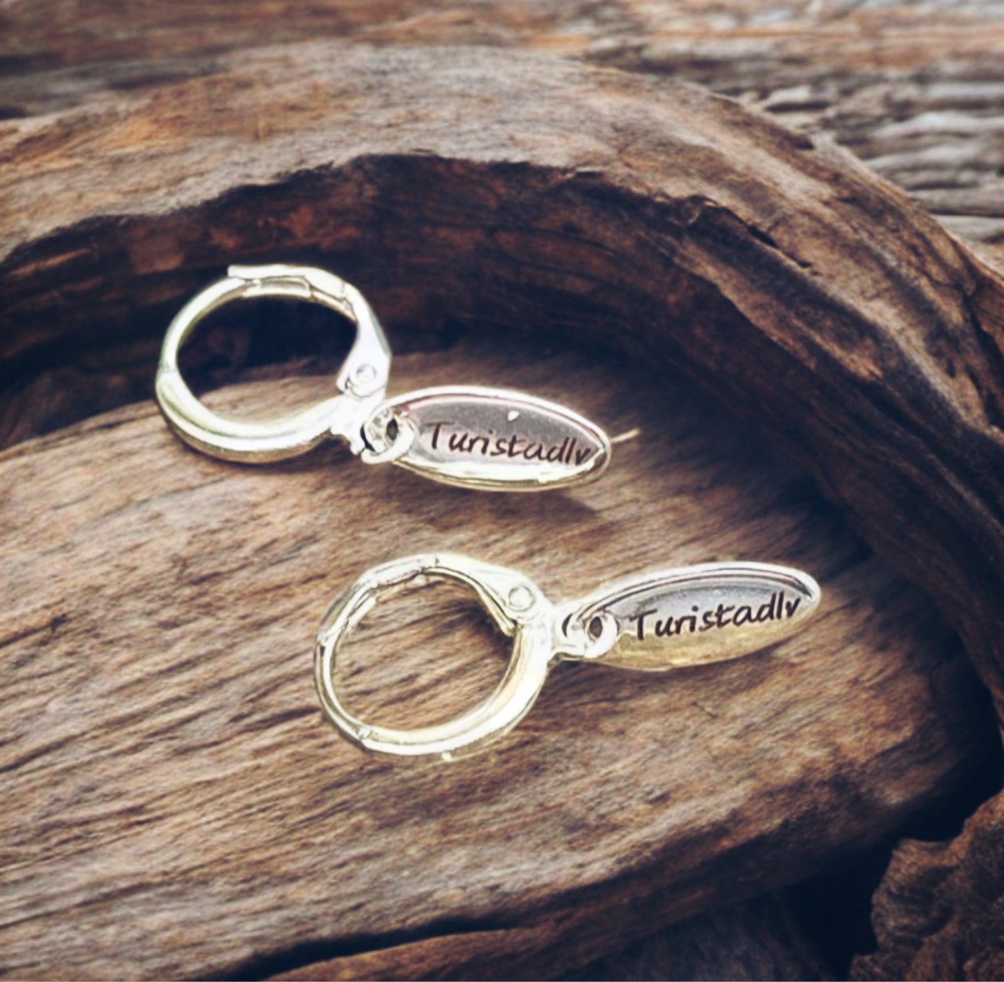 Traveler earrings, TURISTADLV, Hoops, traveler jewelry, traveler gift, free, travel, backpacker, hoop earrings, stackable hoops, surfing