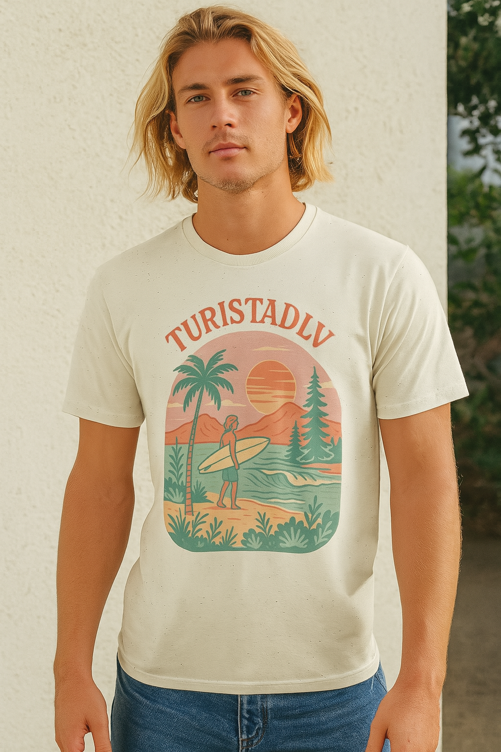 Camiseta de verano mediterráneo, camiseta de naturaleza, regalo de camping, camisa de aventura, camisa amante al aire libre,, surf, viajero