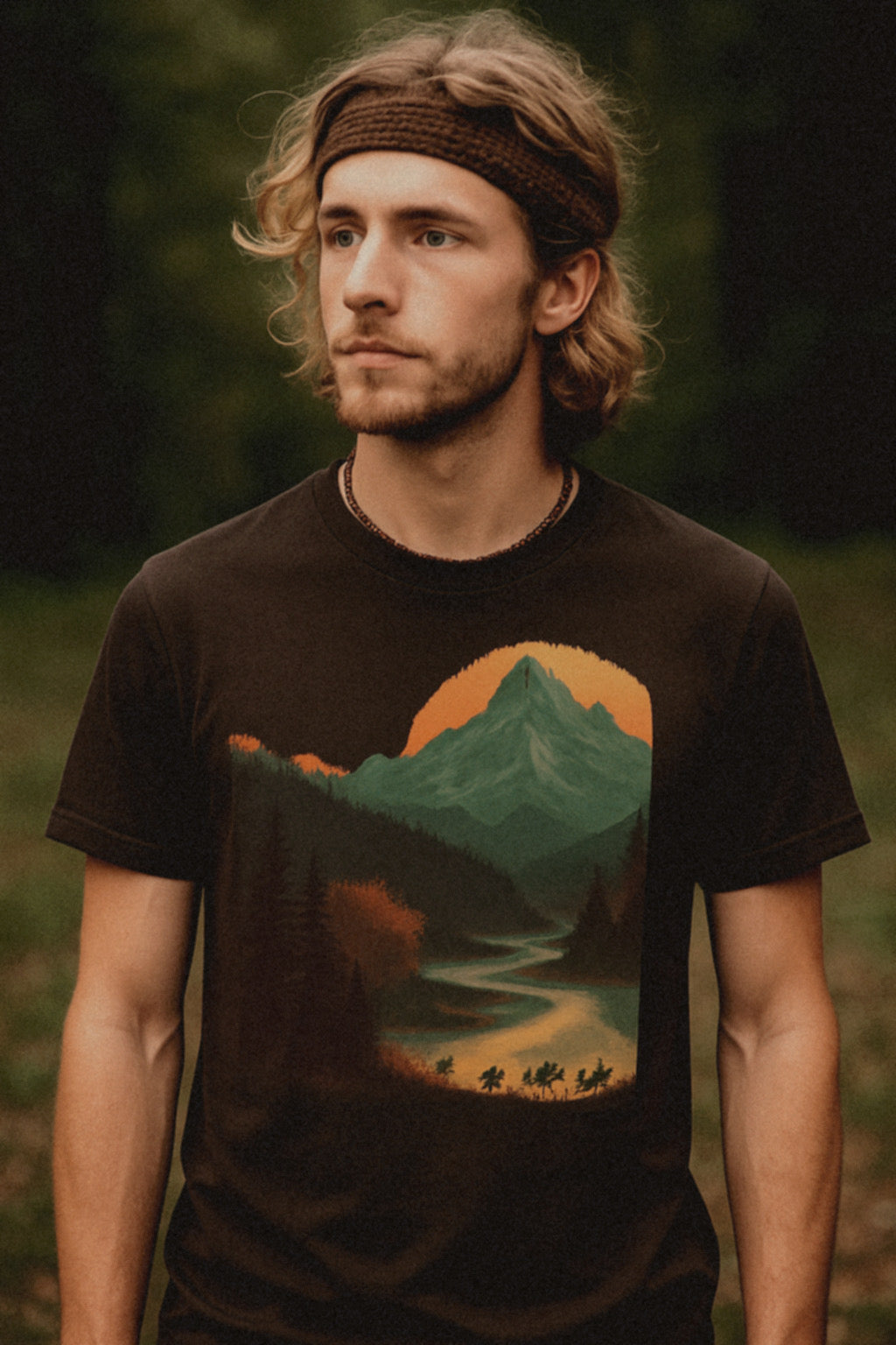 Mountain shirt, sunrise shirt, nature shirt, forest shirt, environmental gift