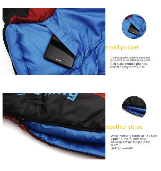 The Ideal Sleeping Bag for Nature Adventures.
Outdoor Sleeping Bag, Camping, Autumn and Winter, Camping.
