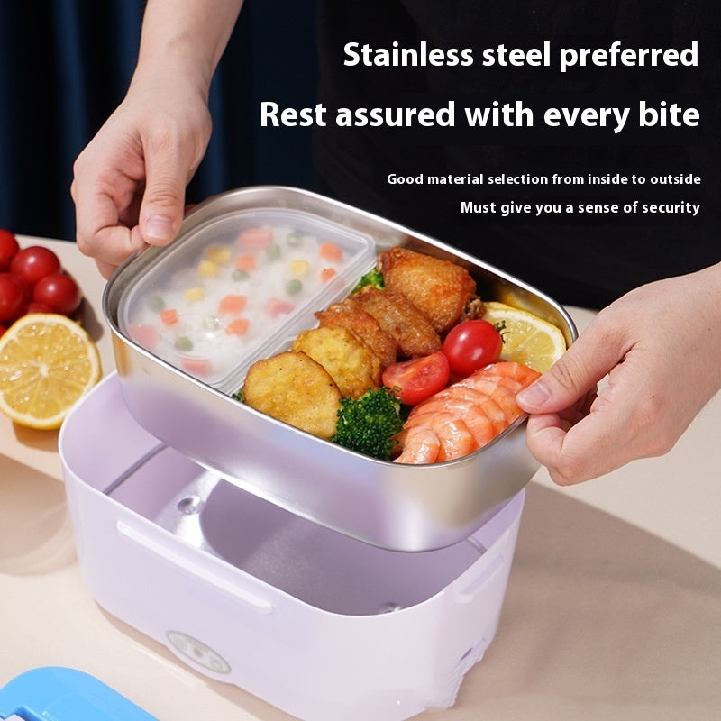 Portable electric lunch box, camper thermos, thermal lunch box, car lunch box, for home.