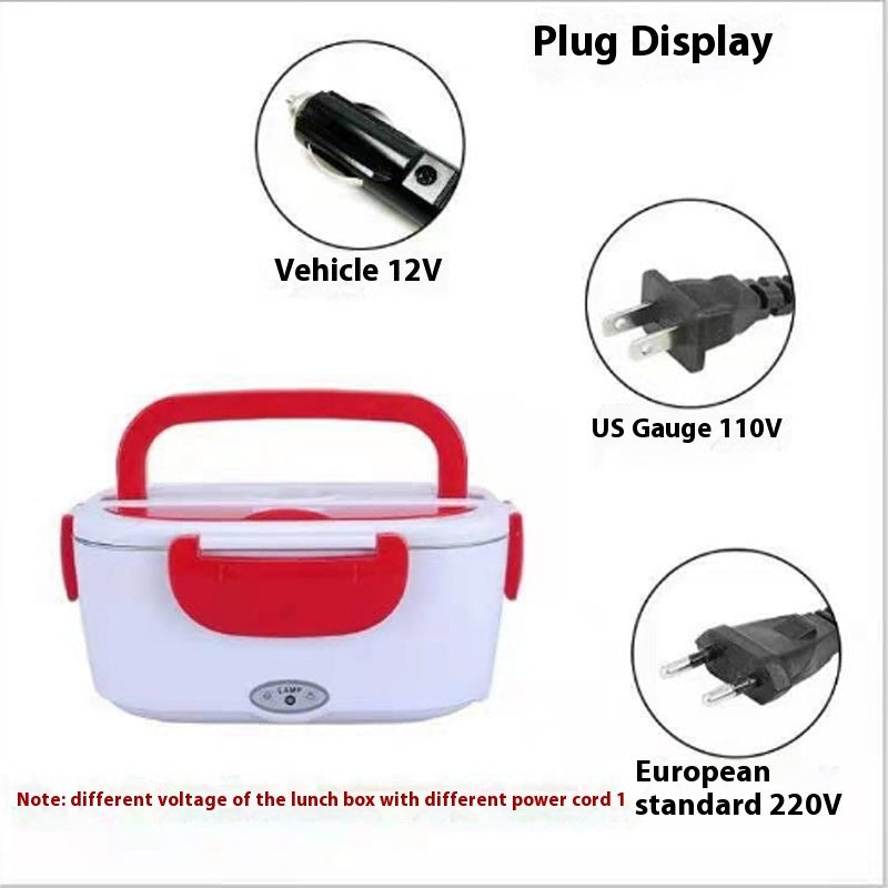 Portable electric lunch box, camper thermos, thermal lunch box, car lunch box, for home.