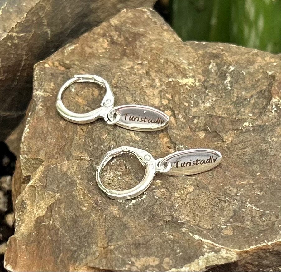 Earrings, traveler, TOURIST, Hoop, earring, Earring, traveler jewelry, traveler gift, free, nomad, hoop earrings, stackable hoops, surfing gift, surfer.