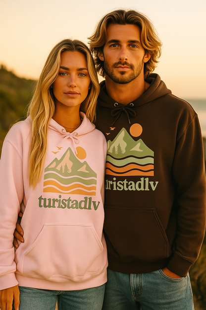 Sudadera con capucha  de montaña, ropa de aventura, Perfecta para viajes, amantes de la naturaleza, camping, moda unisex, ropa casual suave