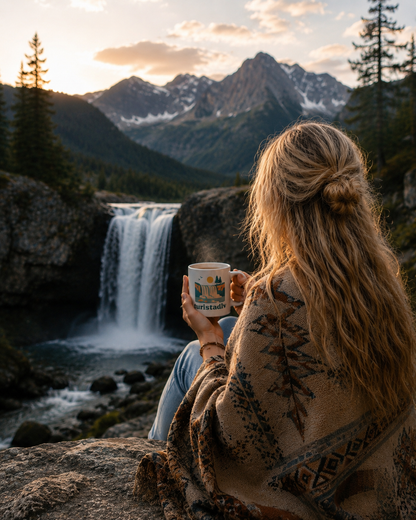 Taza Cascada y Naturaleza, Paisaje Escénico de Camping