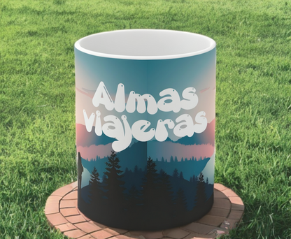 Taza de pareja, declaración, taza de montaña, viajero, regalo viaje, taza de viajero, regalo novios, taza de amor, taza esposa, senderista