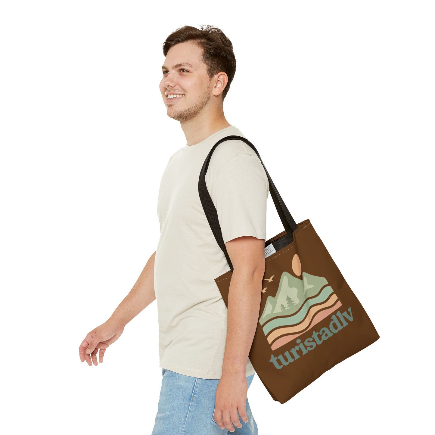 Bolso de mano Retro de paisaje de montaña, tote bag, regalo de montaña, diseño de viajero, amante de la naturaleza, turista