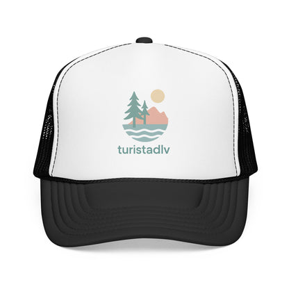 Gorra tipo retro de naturaleza, diseño de lago al atardecer, gorra de surfista con olas, diseño de árboles y montaña, regalo de senderista