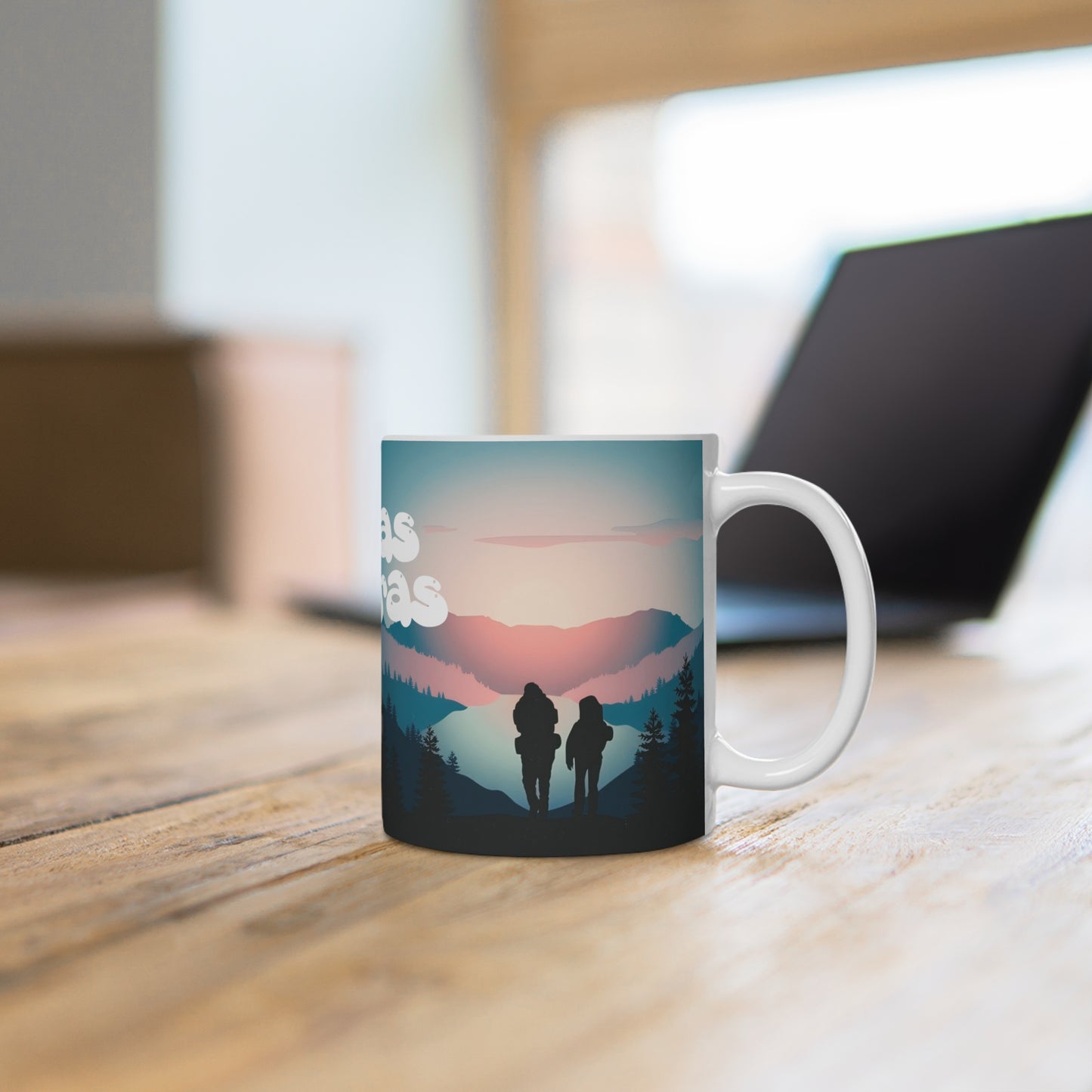 Taza de pareja, declaración, taza de montaña, viajero, regalo viaje, taza de viajero, regalo novios, taza de amor, taza esposa, senderista