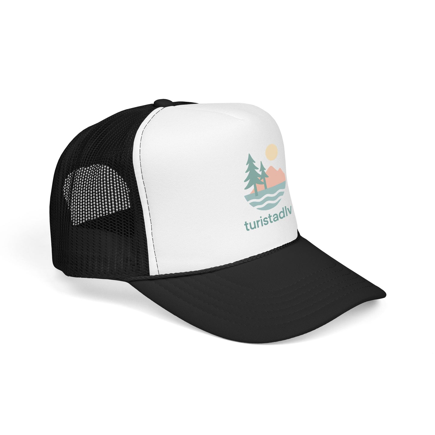 Gorra tipo retro de naturaleza, diseño de lago al atardecer, gorra de surfista con olas, diseño de árboles y montaña, regalo de senderista