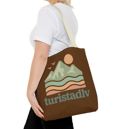 Bolso de mano Retro de paisaje de montaña, tote bag, regalo de montaña, diseño de viajero, amante de la naturaleza, turista
