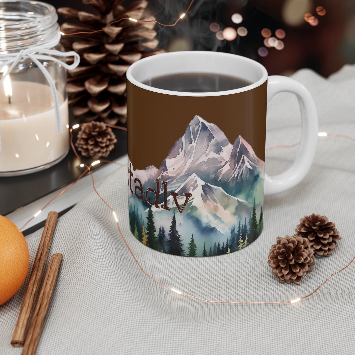 Taza de viajero, regalo de bosque, regalo viajero, taza de viaje, taza de acampada, taza de excursionista, taza de aventurero.